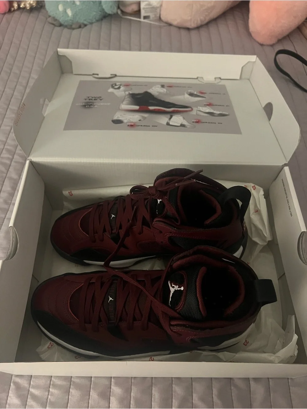 Jordan Woman Jumpman Two Trey Cherrywood Red/White-Black